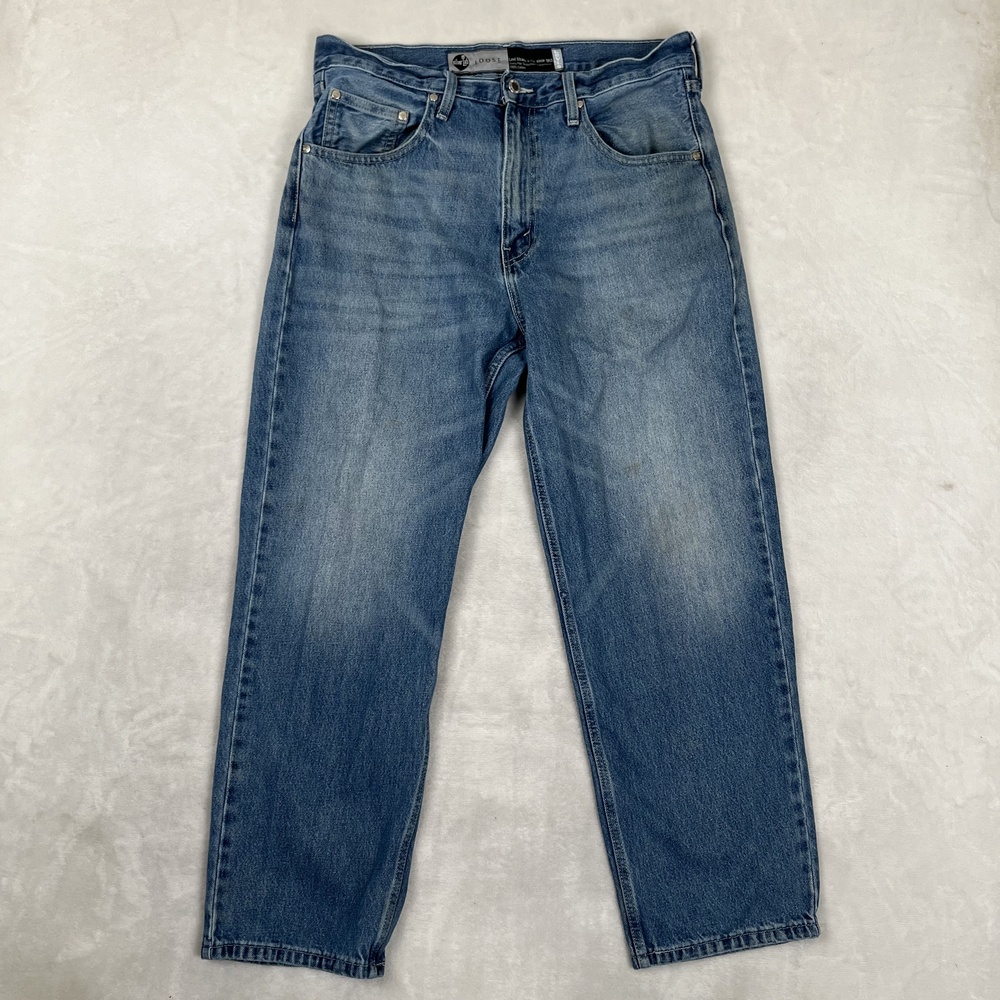Levi's SilverTab Loose Jeans Mens 33x30 Blue Relaxed Straight Denim Med Wash